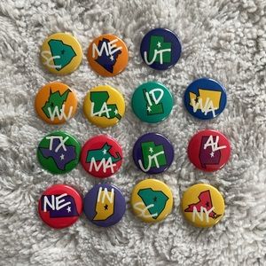 American Girl Grin Pins- US States